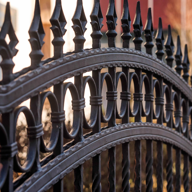 ornamental metal fence