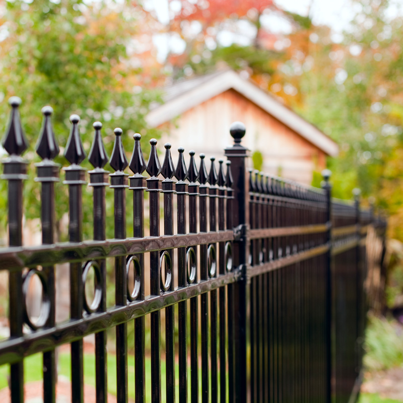 ornamental metal fence